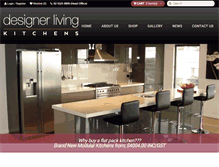 Tablet Screenshot of designerlivingkitchens.com.au